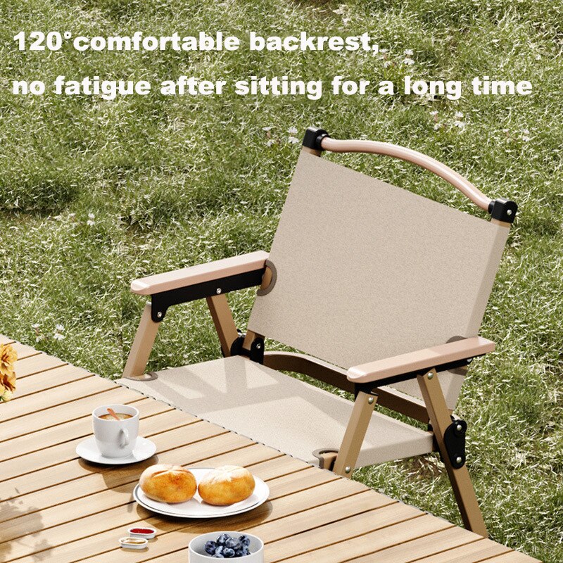 휴대용 캠핑 의자, 알루미늄 합금 목재 그레인 접이식  - Outdoor Sport Chairs 리뷰 및 가격