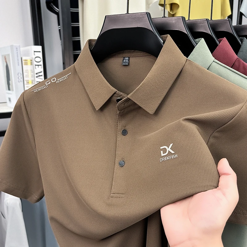 DREKFISH 자수 폴로 셔츠 남성용 탄성 아이스 실 - Outdoor Sport Outfit 리뷰 및 가격