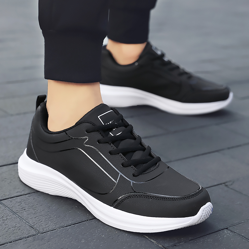 2025 새로운 경량 남성 캐주얼 가죽 스니커즈 미끄럼 - Outdoor Sport Flooring 리뷰 및 가격