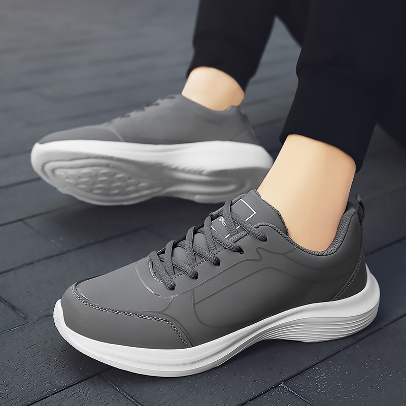 2025 새로운 경량 남성 캐주얼 가죽 스니커즈 미끄럼 - Outdoor Sport Flooring 리뷰 및 가격