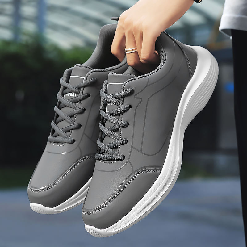 2025 새로운 경량 남성 캐주얼 가죽 스니커즈 미끄럼 - Outdoor Sport Flooring 리뷰 및 가격