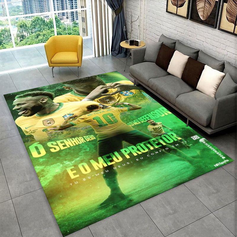 축구 N-네이마르 스포츠 스타 논슬립 러그, 거실, 침 - Outdoor Sport Flooring 리뷰 및 가격